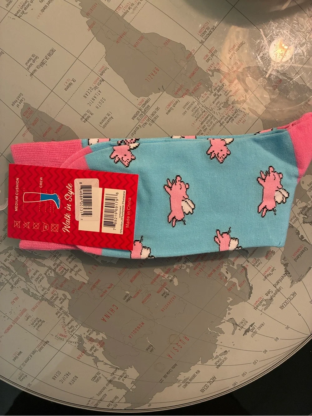 Sillies Flying Pig Novelty Socks One Size Fits Most NWT